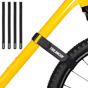 71XVgdPQ4WL._AC_SL1500_.jpg Bike Rack Straps, 4-Pack Trilancer Adjustable Bike Wheel Stabilizer Strap with Hook and Loop for Car and Wall Mount, for Transportation and Storage (26'' x 1.5'')