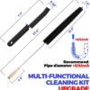 71XhaF7DacL._AC_SL1500_.jpg Holikme Dryer Vent Cleaner Kit, 3 Pieces Dryer Lint Brush- Household Supplies 304 Stainless Steel Cleaning Brush Home Essentials Crevice Brush for Lint Trap