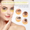 NAZANO 24K Gold Under Eye Patches - 60 Pack for Puffy Eyes, Dark Circles, Bags & Wrinkles with Collagen & Hyaluronic Acid - Eye Care Pads for Daily Skincare (Gold)