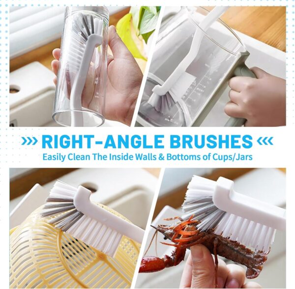 71XoSgvE7gL._AC_SL1500_.jpg 16Pcs Crevice Cleaning Brush Set, Hard Bristle Scrub Brushes Tools for Deep Cleaning Gap,Window Groove Cleaning Brush for Sliding Door, Sill, Tile Lines, Shutter, Corner, Sink, Teapot, Bottle (16 Pcs)