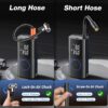 OlarHike Tire Inflator Portable Air Compressor, Smart Dual Hose System, Auto Air Pump for Car Tires, Bike,Bicycle, Motorcycles,Electric Pump with LED Light & Digital Pressure Gauge