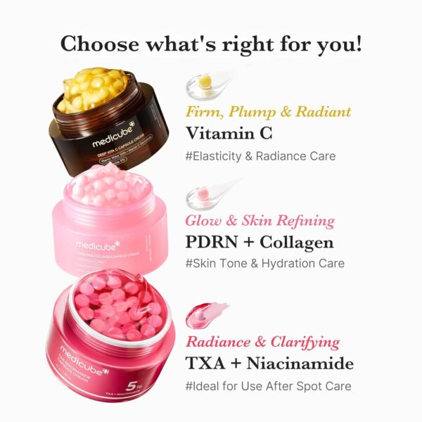 71YHHYf88RL._SL1500_.jpg medicube Capsule Cream with Deep Vitamin C | Liposome Vitamin C Golden Capsule for Radiance & Firm-Looking Skin | Hydrating Glow Gel Texture | Korean Skincare, 1.94 oz