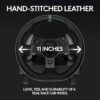 Logitech G920 Driving Force Racing Wheel and Floor Pedals, Real Force Feedback, Stainless Steel Paddle Shifters, Leather Steering Wheel Cover for Xbox Series X|S, Xbox One, PC, Mac - Black