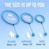 JKSHMYT Weighted Hula Circle Hoops for Adults Weight Loss, Infinity Fitness Hoop Plus Size 47 Inch, 24 Detachable Links, Exercise Hoop Suitable for Women and Beginners