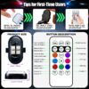 71ZB1Ji2GYL._AC_SL1500_.jpg Upgraded Wireless LED Lights for Car, Rechargeable Interior Car Lights with 8 Colors Brightness Adjustable, 12H Battery Life, Remote Control, Mini Strobe Lights for Vehicle Motorcycle Bike Decor