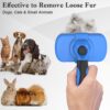 71Zeg5w7MdL._SL1500_.jpg Swihauk Self Cleaning Slicker Brush - Skin Friendly Deshedding Grooming Tool for Dogs & Cats, Suitable for Shedding & Haired Pets, with Pet Supplies Accessories, Blue