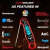 Alpha Grillers Meat Thermometer Digital – Instant Read Food Thermometer for Cooking & Grilling – Professional Kitchen Gifts for Men, Dad & Mom