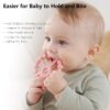 71aAhnHvg0L._SL1500_.jpg 3 Pack Ring Teether Baby Infant Toys, Baby Essentials, Silicone Teething Ring Toys for Babies 0-6 Months, Seposeve Toddler Teethers 6-12 Months 12-24 Months, Infant Teething Relief, Purple Pink White