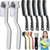 Dfacio 11Pcs Crevice Cleaning Brush Set, Hard Bristle Cleaning Supplies for Kitchen, Bathroom, Corner, Grout, Sink