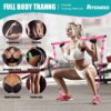 71b5mHSjpaL._AC_SL1500_.jpg Ayombo Pilates Bar Kit with Resistance Bands, Pilates Workout Equipment for Legs, Hip, Waist, Arm, Squats Exercise Equipment for Home Workouts, Adjustable 3-Section Pilates Bar Kit for Women & Men