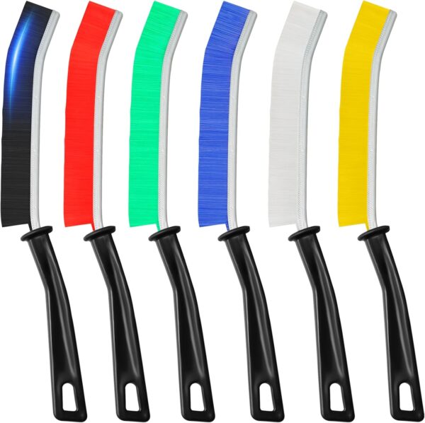 71bjcm0ptfL._AC_SL1500_.jpg 6Pcs Hard Bristle Crevice Cleaning Brush, Multifunctional Premium Crevice Cleaning Tool, Designed for Cleaning Narrow Spaces, Suitable for Toilet, Faucets,Kitchen,Grout, KOSPRIE