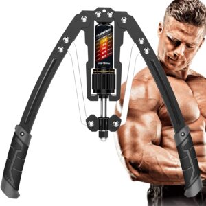 71c8jiZVf3L._AC_SL1500_.jpg EAST MOUNT Twister Arm Exerciser - Adjustable 22-440lbs Hydraulic Power, Home Chest Expander, Shoulder Muscle Training Fitness Equipment, Arm Enhanced Exercise Strengthener.