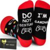 71cSWpSkkHL._AC_SL1500_.jpg Birthday Gifts for Men Teen Boys, Valentines Day Gift for Him Boyfriend Husband, Do Not Disturb I'm Gaming Funny Gamer Socks