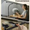 71cU7MyAhNL._AC_SL1500_.jpg ONEMIX 42" LED Desk Lamp with Clamp, Architect Desk Light with Remote, Adjustable 4-Segment Bar, 1800LM Bright, Eye-Caring Desk Lamp for Home Office, Reading, Study, Dual Monitors, Workbench(Black)