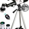 Gskyer Telescope, 70mm Aperture 400mm AZ Mount Astronomical Refracting Telescope for Kids Beginners - Travel Telescope with Carry Bag, Phone Adapter and Wireless Remote.