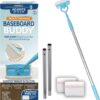71ckfw7et7L._AC_SL1500_.jpg Baseboard Buddy | Lightweight Home Cleaning Essential, Perfect for Baseboards, Moldings & Walls, Glide & Wipe Trapping & Locking Dirt & Dust | As Seen on TV, (1 Baseboard Buddy & 3 Reusable Pads)