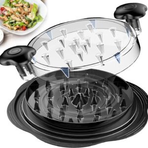 71d6vBNDknL._AC_SL1500_.jpg SURETIVIAN Chicken Shredder Large Chicken Breast Shredder Tool Twist with Brush&Fork, Visible Meat Shredder Machine, Strong Anti-Slip Strip, Ergonomic Handle, BPA Free, Suitable for Pork Beef Chicken
