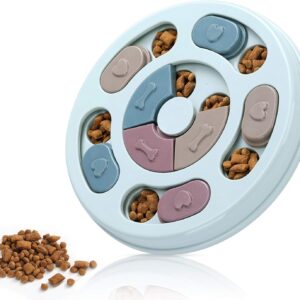 71e4HQ06H4L._AC_SL1500_.jpg DR CATCH Dog Puzzle,Dogs Food Toys for IQ Training & Mental Enrichment,Dog Treat Puzzle(Blue)
