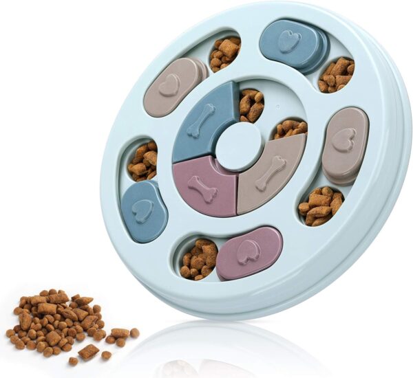 71e4HQ06H4L._AC_SL1500_.jpg DR CATCH Dog Puzzle,Dogs Food Toys for IQ Training & Mental Enrichment,Dog Treat Puzzle(Blue)