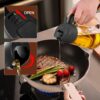 71eBI7jXrFL._AC_SL1500_.jpg YARRAMATE 16oz/470ml Glass Olive Oil Sprayer for Cooking with Stickers, 2 in 1 Oil Dispenser for Kitchen Gadgets, Food Grade Premium Spray Bottle with Portion Control for Salad, Frying, BBQ (Black)