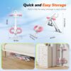 MERACH Ab Machine, Ab Workout Equipment, Adjustable Ab Trainer Machine for Abs Workout at Home Gym, Foldable, Knee Protection, Abdominal Trainer for Stomach Workout