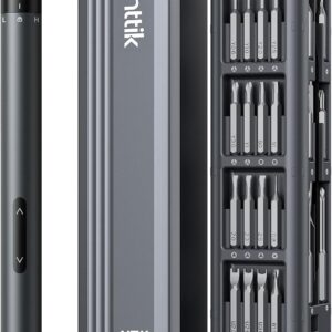 71eqWLbXipL._AC_SL1500_.jpg Fanttik E1 Max Electric Screwdriver, Mini Precision Screwdriver Set, 50 Magnetic Bits, Magnetic Storage, 5/32‘’Hex, Repair Tool Kit for Electronics Phone Camera Laptop Watch (Grey)
