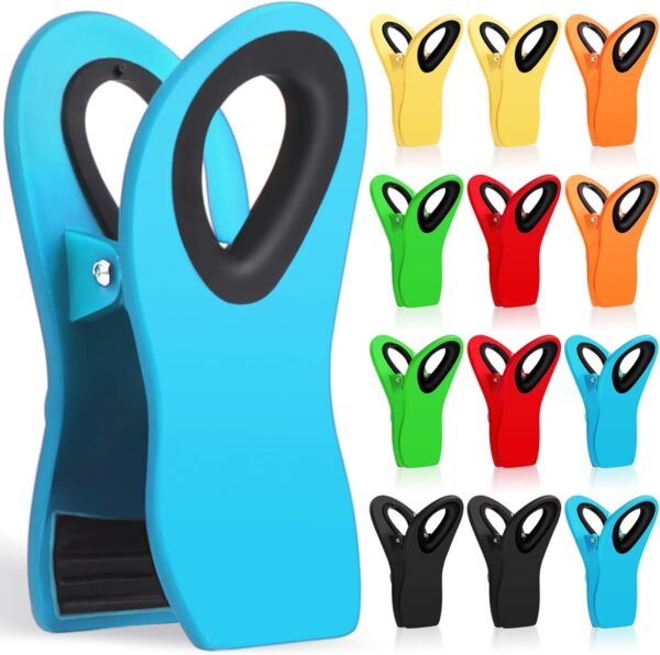 71f2qfFK0SL._AC_SL1500_.jpg Jetmore 12 Pack Chip Clips Bag Clips, Magnetic Bag Clip for Food Storage Heavy Duty, Plastic Food Clip for Chips, Snack, Kitchen, Refrigerator, Garden, Sewing, Fabric, Clothes Pins