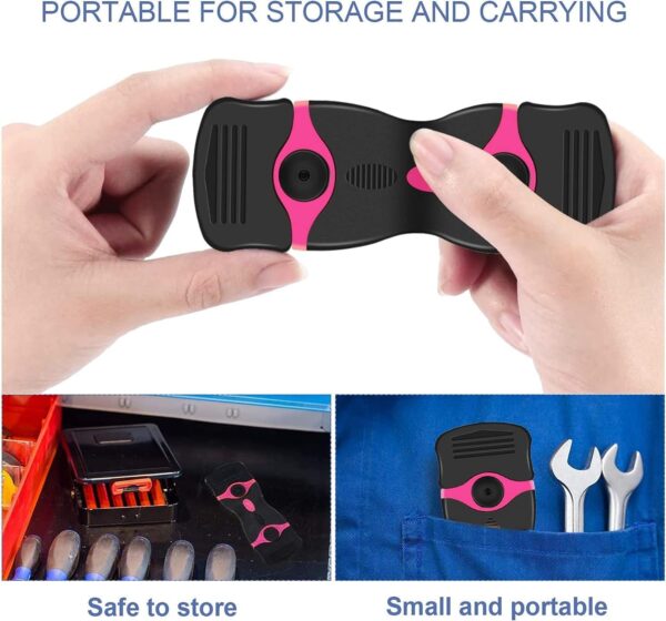 71fIjljQFeL._AC_SL1500_.jpg DEKEones Razor Blade Scraper, Double Edged Razorblade Scraping Tool with 10 Pcs Razor Blades, Paint Scraper for Glass, Decals, Tint, Stickers, Labels, Caulk, Adhesive(Pink)