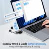71fW4fMFnxL._AC_SL1500_.jpg acer SD Card Reader USB C, Dual Slots USB 3.0 Type C to Micro SD Card Adapter, Memory Card Reader for MicroSD, SDHC, SDXC, Compatible with Laptop, PC, iPhone16/15, MacBook Pro/Air, iPad Pro, Android