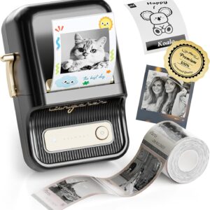 71fZ2Vqj65L._AC_SL1500_.jpg NIIMBOT B21 Pro Label Maker, 300DPI HD Label Printer, Ideal for Notes,Photos, Study Graphics, Memo Maker,50x30mm Label(Black)
