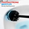 FORASTO 2 in 1 Toilet Plunger and Brush Set，Extended Handle Plunger，Toilet Bowl Brush Plunger Set, Bathroom Cleaning Tools ，Toilet Brush Plunger Combo，Cleaning Brush，Bathroom Cleaning Supplies