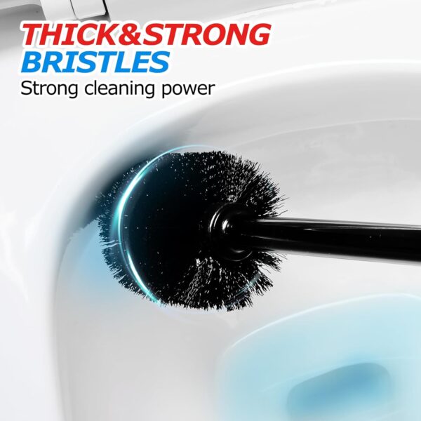FORASTO 2 in 1 Toilet Plunger and Brush Set，Extended Handle Plunger，Toilet Bowl Brush Plunger Set, Bathroom Cleaning Tools ，Toilet Brush Plunger Combo，Cleaning Brush，Bathroom Cleaning Supplies