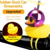 71fgFEIrFvL._AC_SL1500_.jpg wonuu Rubber Duck Toy Car Ornaments Yellow Duck Car Dashboard Decorations Squeeze Duck Bicycle Horns with Propeller Helmet