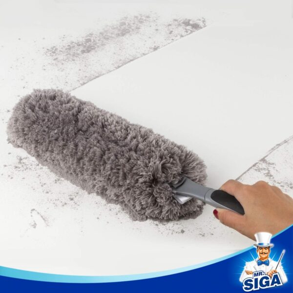 71fiYdlXskL._AC_SL1500_.jpg MR.SIGA Lint Free Microfiber Duster, Washable Duster for Household Cleaning Gray