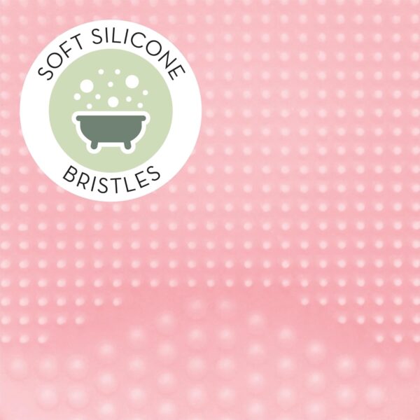 S&T INC. Exfoliating and Massaging Cradle Cap Bath Brushes for Baby, Silicone - 2 Inch x 2.5 Inch, Pink, 2 Pack