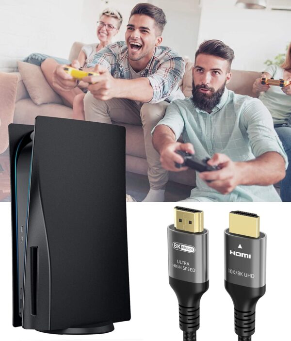 71gIlUbciwL._SL1500_.jpg Ubluker 10K 8K 4K HDMI Cable 48Gbps 15 FT, Certified Ultra High Speed HDMI® Cable 4K 240Hz 144Hz 120Hz 8K60Hz 0.01ms HDR10+ eARC HDCP2.3 Netflix Roku TV PC Monitor Projector PS5 Xbox