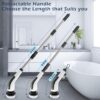 71gTO1nWGSL._SL1500_.jpg Bomves Electric Spin Scrubber, Cordless Cleaning Brush Scrubber for Home, 8 Replaceable Brush Heads-90Mins Work Time, 3 Adjustable Size, 2 Speeds for Bathroom Shower Bathtub Glass Car