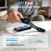 71gVDhwXqOL._AC_SL1500_.jpg Portable Charger for Apple Watch, 2500mAh & Digital Display – Magnetic Fast Charging iWatch Charger for Travel & Keychain Use – Works with Apple Watch Series (Black)
