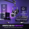 71grn7H7fCL._AC_SL1500_.jpg FIFINE XLR/USB Gaming Microphone Set, Dynamic PC Mic for Streaming Podcasting, Computer RGB Mic Kit with Boom Arm Stand, Mute Button, Headphones Jack, for Recording Vocal Voice-Over-AmpliGame AM8T