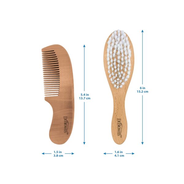 71h41U9qptL._SL1500_.jpg Dr. Brown's Soft and Safe Baby Brush + Comb