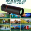 Monocular Compact Mini Telescope, Portable Handheld Mini Monocular for Adults, Tech Gadgets Perfect for Bird Watching, Fishing, Travel and Scenery. 8x21mm
