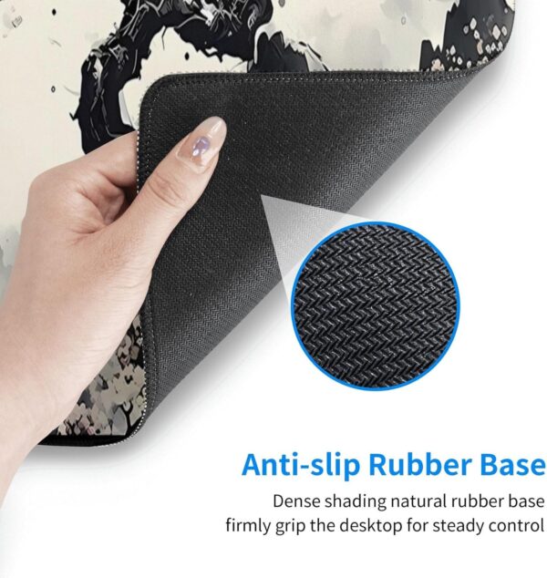 Japanese Mouse Pad, Large Japanese Desk Mat, XL Anime Gaming Keyboard Mat, Non-Slip Rubber Base, Big Extended Desk Protector for Home Office, 31.5”x11.8”