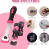 71i37WnMQL._AC_SL1500_.jpg Ywmoml 3 Pack Razor Blade Scraper Set, Includes 30 Plastic & 30 Metal Blades, Multi-Purpose Tool for Glass, Cooktop, Sticker Removal, Paint & Gum Cleaning (Pink)
