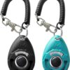 Dog Training Clicker with Sring Wrist and Keyring - Pet Dog Training Clickers for Puppy, Cat, Potty, Bird, Horse, Pet, Trainer Training Tools, Behavior Aids