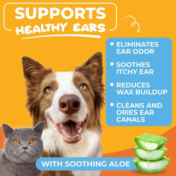 71jZhcSgsuL._AC_SL1500_.jpg Paw Science Dog Ear Cleaner Wipes – Finger Wipes for Dogs & Cats – Cleaning, Soothing, & Deodorizing Itchy Ears – Pet Ear Relief Solution (Coconut)