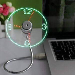 71jbvKk1UOL._AC_SL1500_.jpg ONXE LED USB Clock Fan with Real Time Display Function,Stocking Stuffers for Men Christmas Gadgets,Father's Day Gifts,1 Year Warranty
