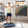 AXV Vibration Plate Fitness Platform Exercise Machine Vibrating Shaking Full Body Shaker Workout Vibrate Stand Shake Board Sport for Weight Loss Fat Burner for Gym Home Office