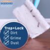 71jufS6KVL._AC_SL1500_.jpg Baseboard Buddy | Lightweight Home Cleaning Essential, Perfect for Baseboards, Moldings & Walls, Glide & Wipe Trapping & Locking Dirt & Dust | As Seen on TV, (1 Baseboard Buddy & 3 Reusable Pads)