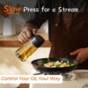 71k1JcMDRwL._AC_SL1500_.jpg TrendPlain 16oz/470ml Glass Olive Oil Sprayer for Cooking – 2 in 1 Olive Oil Dispenser Bottle for Kitchen Gadgets and Air Fryer Accessories, Salad, BBQ - Black