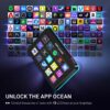 FIFINE AmpliGame Stream Controller with 15 Macro Keys, Streaming Keyboard with Trigger Actions in OBS/Twitch/YouTube/Streamlabs, Shortcut Buttons Keypad Works with Mac and PC-D6